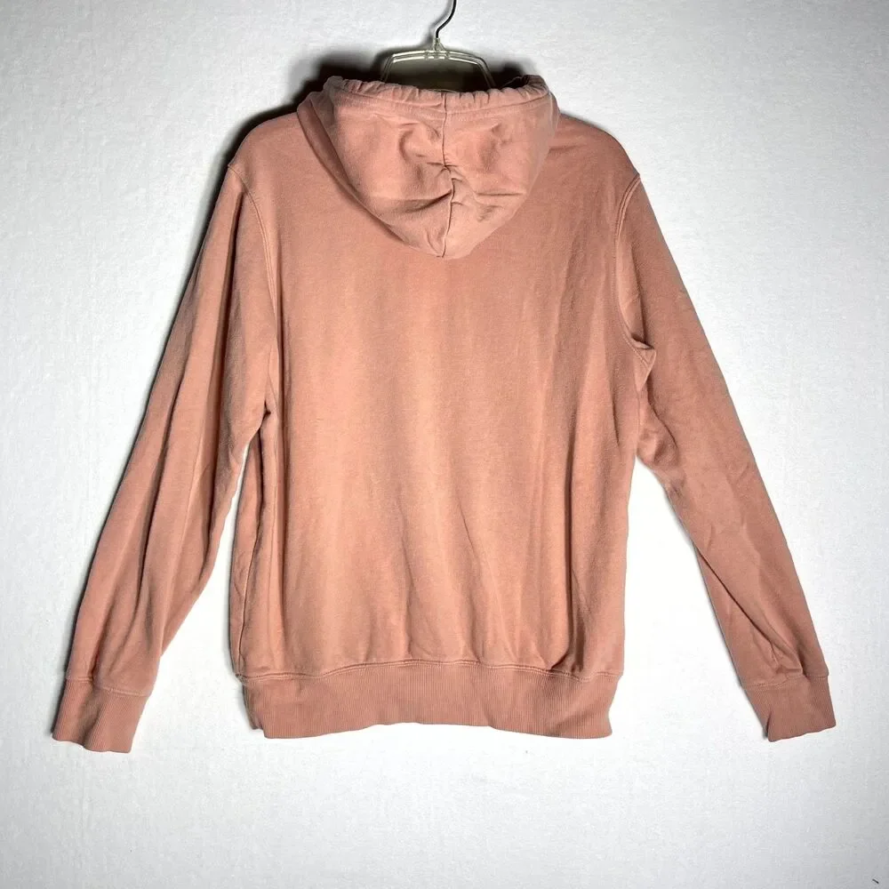 The North Face Sweat Shirt Hoodie‎ Pink with Black Lettering Mens Size S